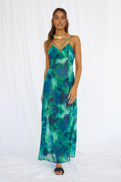 ADARA MAXI DRESS - GREEN