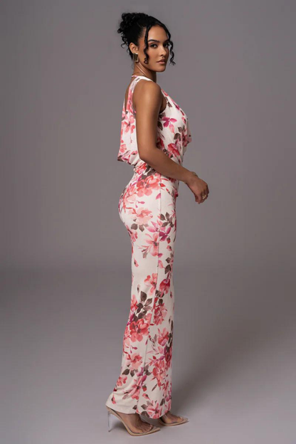 NORA SLEEVELESS MAXI DRESS - PINK FLORAL * change the supplier *