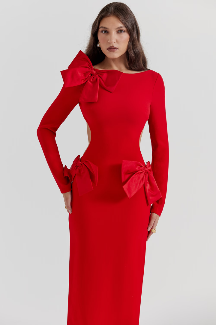 FIONA MAXI DRESS - RED