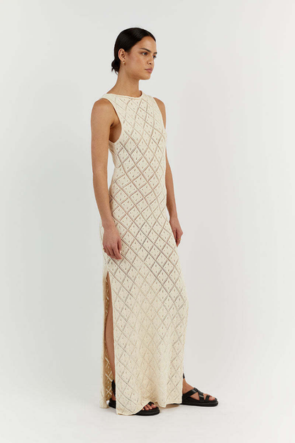 MALTERA SPLIT MAXI DRESS - BLACK &quot; breng more sizes &quot;