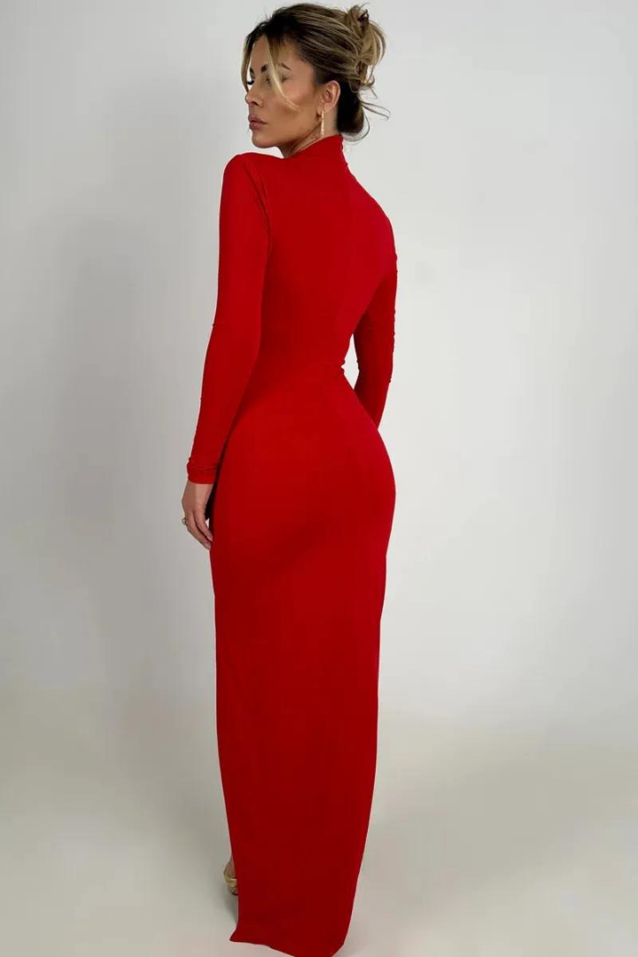 BELKIS MAXI DRESS - Red