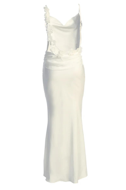 RUBY MAXI LONG DRESS-RED - Wine Red - S