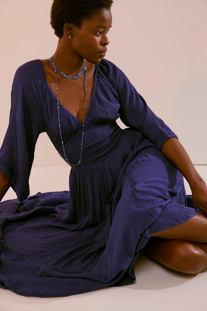 BRIGETTE CHIFFON MAXI DRESS - WHITE*