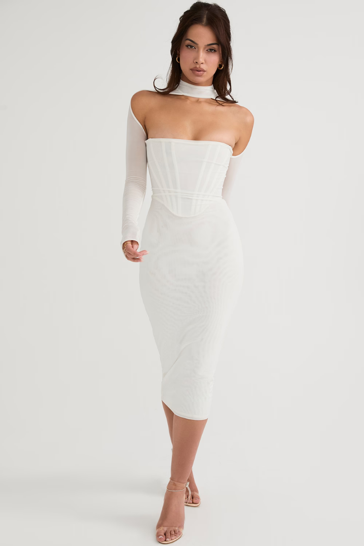 VALERIA LONG SLEEVE DRESS - Black - M