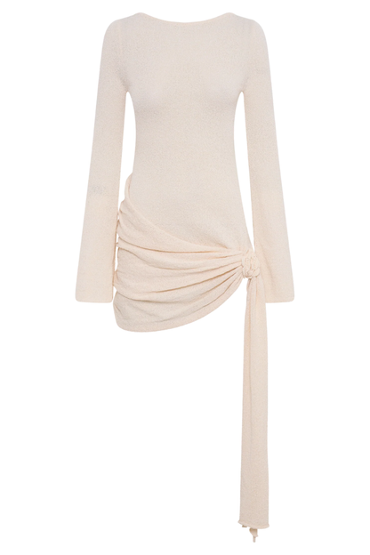 ROSAMUND KNIT MINI DRESS-APPLE - Apricot - M