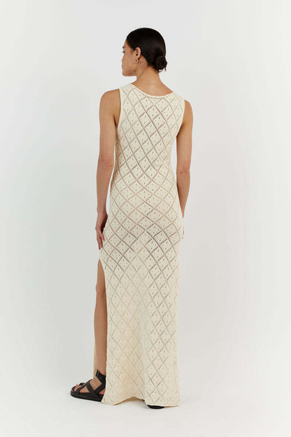 MALTERA SPLIT MAXI DRESS - BLACK &quot; breng more sizes &quot;
