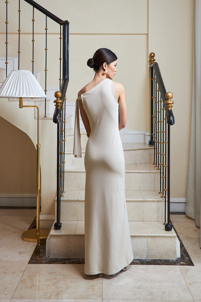 VALERIE SLEEVELESS MAXI DRESS - Apricot - M