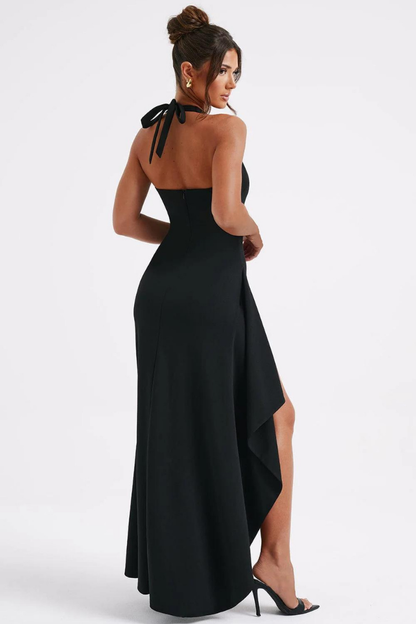 RUTH HALTER MAXI DRESS-BLACK - Black - S